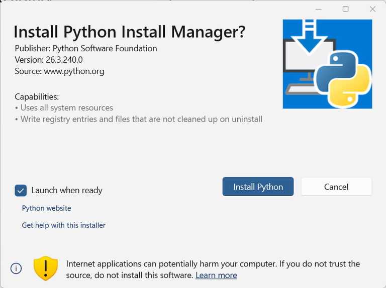 Install Python In Windows
